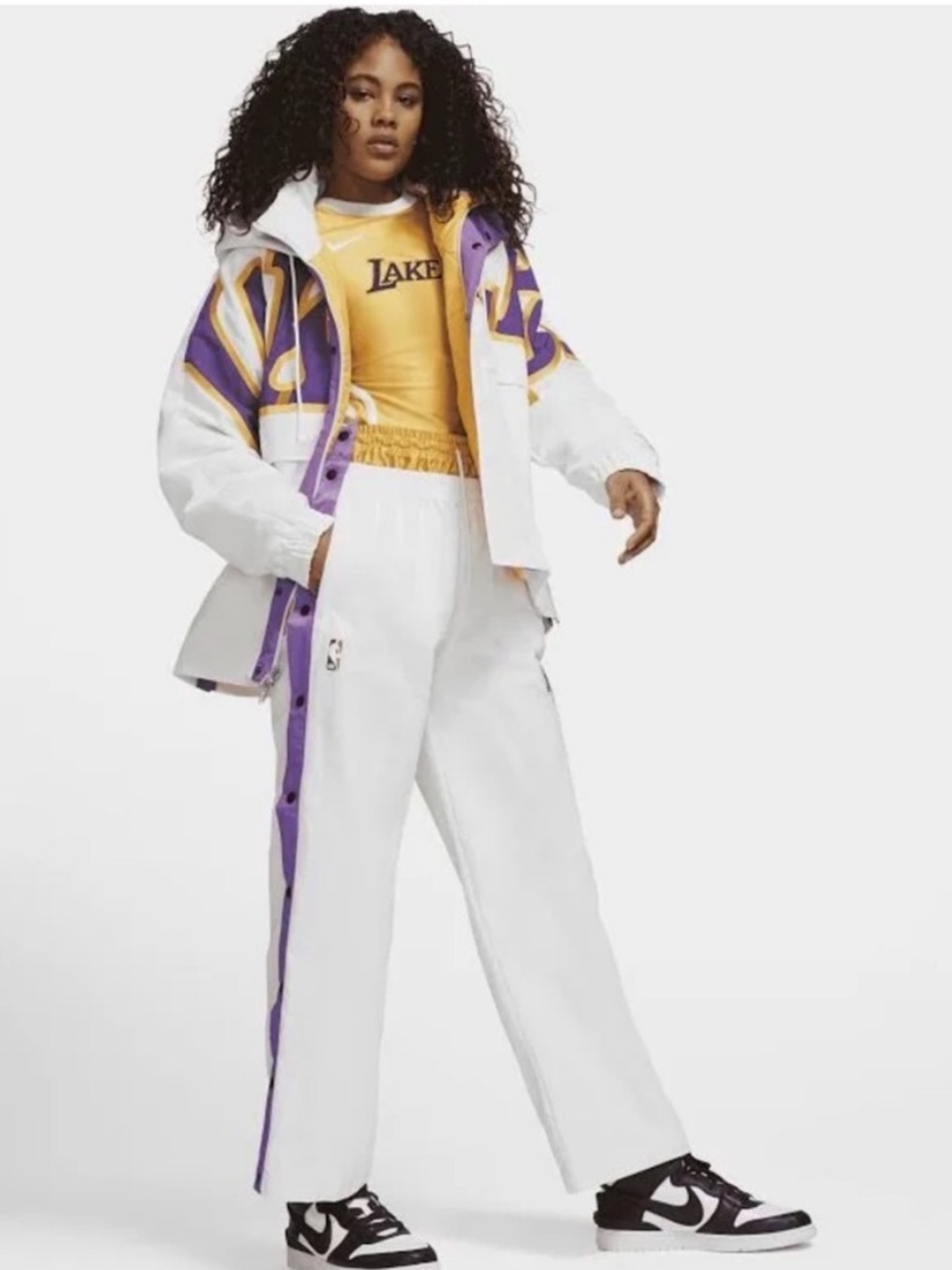 NWT Nike x Ambush NBA Lakers Tearaway Pants Trousers Summit White M